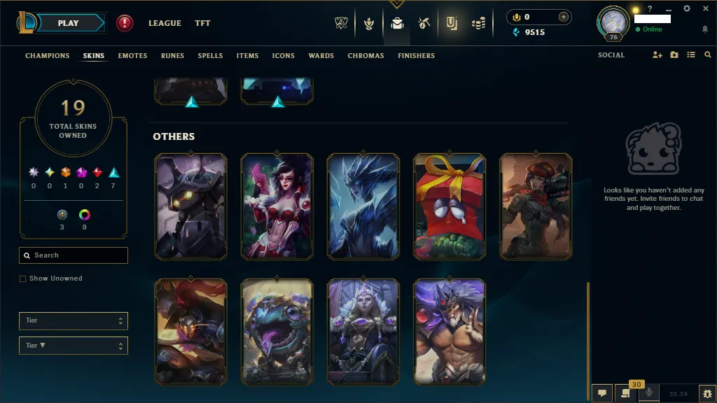🌎MENA🏆New Season S15🏆Platinum 3 ✅HandMade✅70 Champions⭐️Skins +19⭐ LVL 76 🚀instant delivery